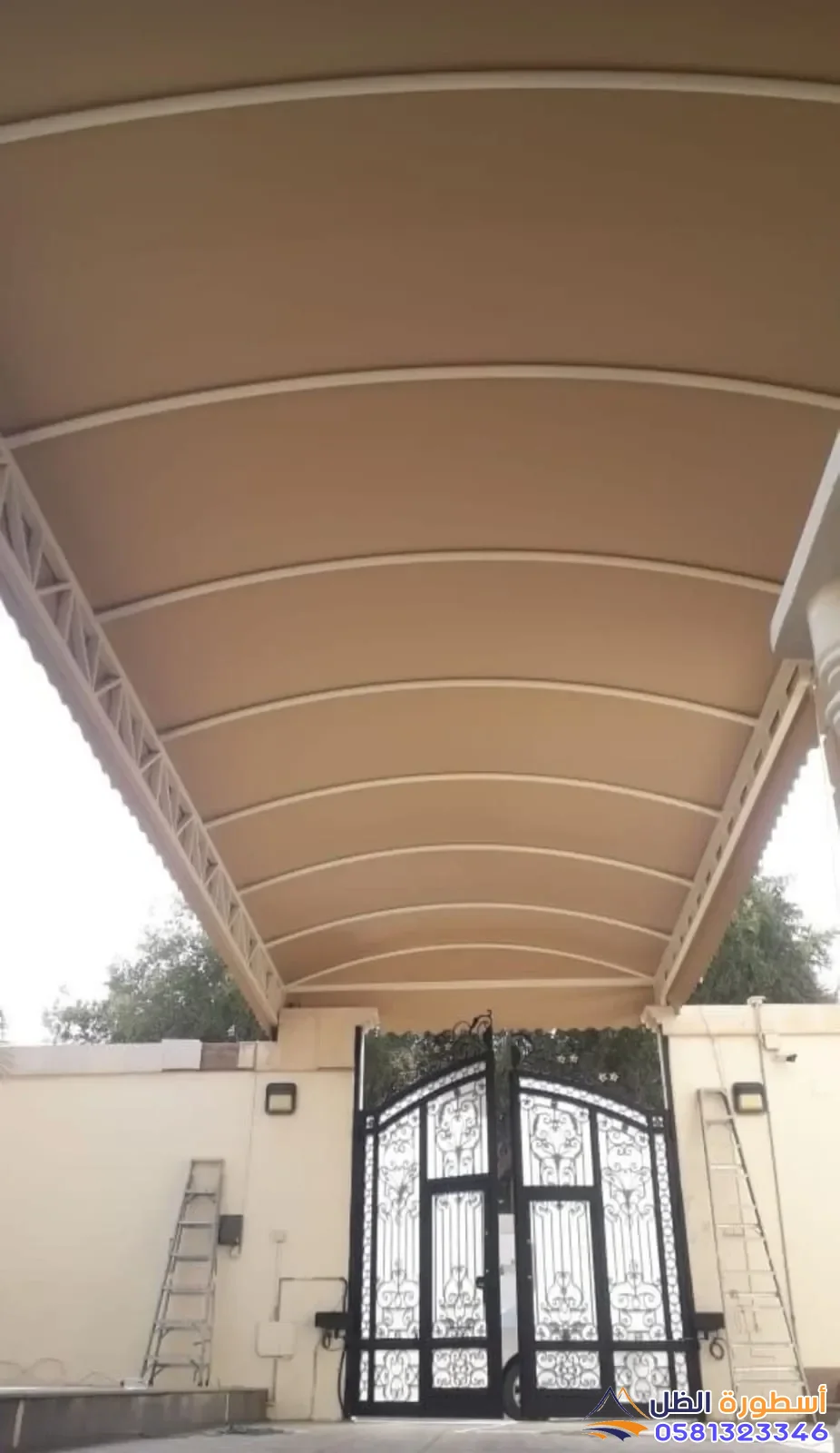 احدث تركيب مظلات حي العوالي مكة